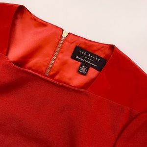 Ted Baker London long sleeve Rust mini dress TB 2